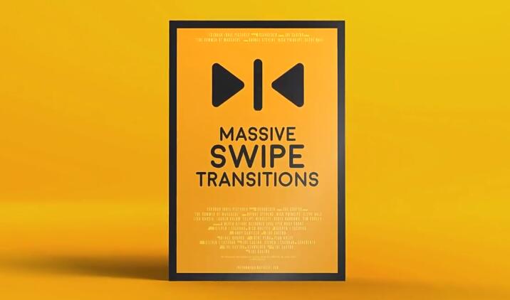 PR模板 200种动态模糊滑动拉伸无缝转场预设 Massive Swipe Transitions