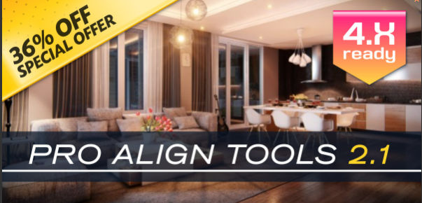 Blender三维模型一键对齐插件 Pro Align Tools v2.1.10