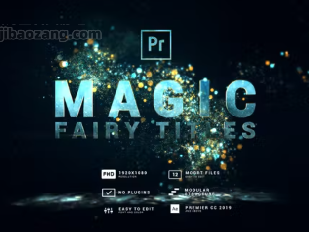 PR模板-奇幻童话优雅绚丽魔法粒子动画文字标题开场片头 Magic Fairy Particles Titles