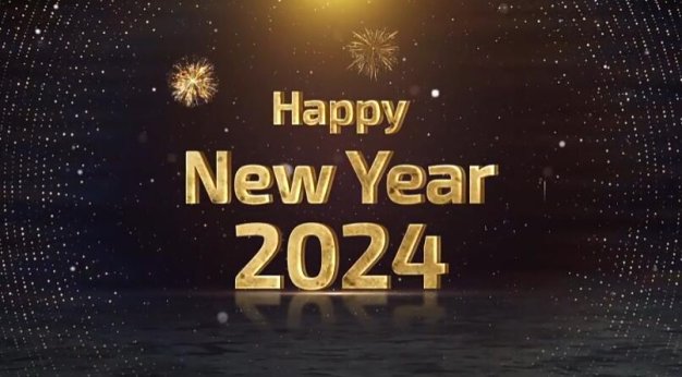 ae模板 三維10秒數字倒計時2024新年快樂片頭 new year countdown