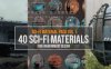 游戏科幻钢铁环境材质贴图素材：Artstation 40 Sci-Fi Materials for Environment Design Vol.1