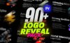 PR徽标Logo展示动画特效模板：90 Logo Reveals Pack