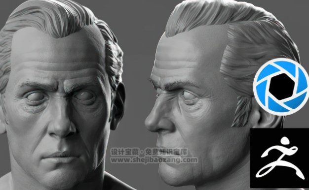 ZBrush+KeyShot真实人物3D角色肖像建模教程Domestika – Realistic 3D Portraits with ZBrush and KeyShot