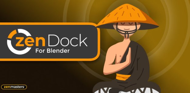 Blender自定义功能按钮插件 Zen Dock V1.1.1