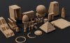 远古遗迹古老埃及金字塔游戏资产3D模型 Ancient Ruins Kitbash (Blender/FBX/OBJ格式)