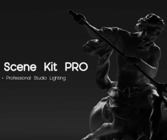 Blender专业摄影棚灯光效果场景渲染资产预设 Studio Scene Kit Pro