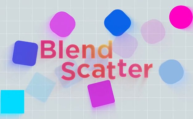 AE图层混合分散属性3D动画脚本 Blend Scatter v1.4附使用教程