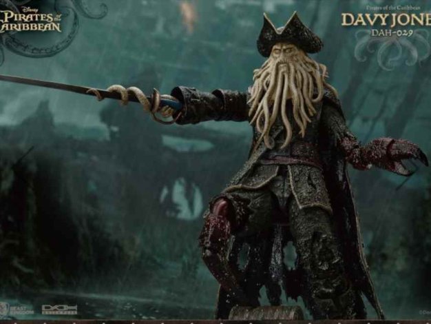 戴维·琼斯Davy Jones《加勒比海盗》三维模型电影游戏角色雕刻手办3D打印DAH-029