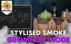 Blender烟囱烟雾生成器资产预设 Blender 4 3DT Smoke Generator Geometry Node附使用教程