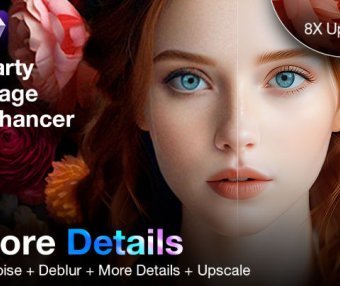 Aiarty Image Enhancer v3.0 一键智能AI图像优化细节修复画质增强无损放大照片 Win/Mac中文版