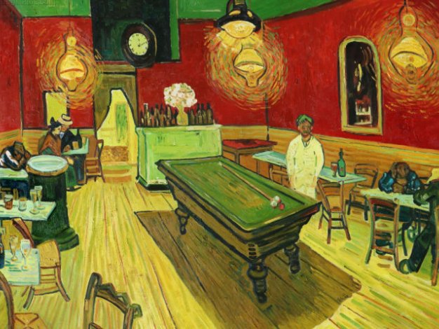 Blender梵高夜咖啡馆场景渲染教程+3D模型 The Night Cafe from Vincent Van Gogh