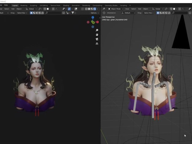 Blender三维女性角色建模教程 FlyCat – 3D Girl Modelling